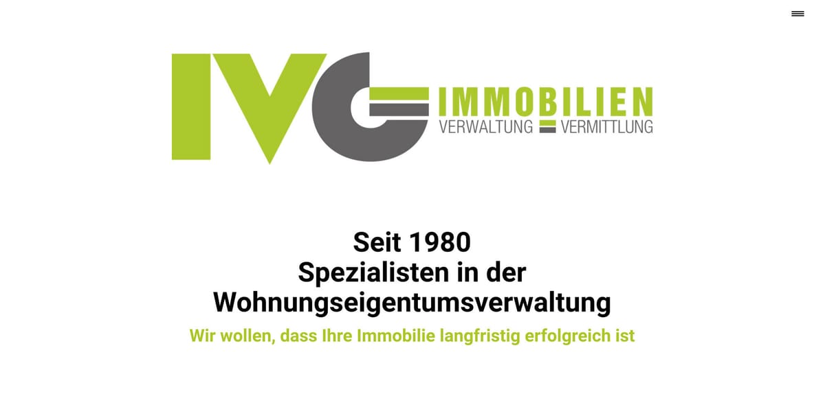 Website von IVG Koblenz