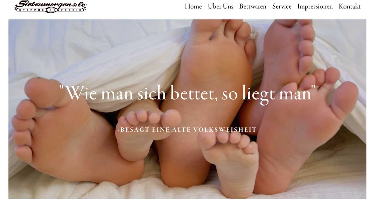 Website von Siebenmorgen