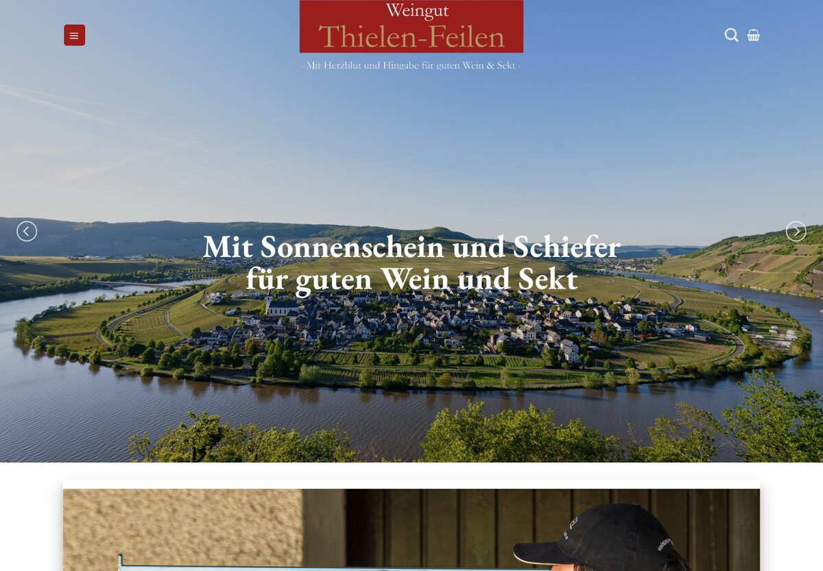 Website von Weingut Thielen-Feilen